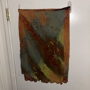 Multicolor vintage slip skirt